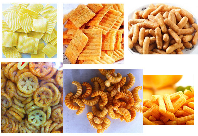 Fried Food Puffing Machine Assembly Line, Snack Food Delicious Crispy Crispy Crispy Crispy Crispy Food Puffing Machine